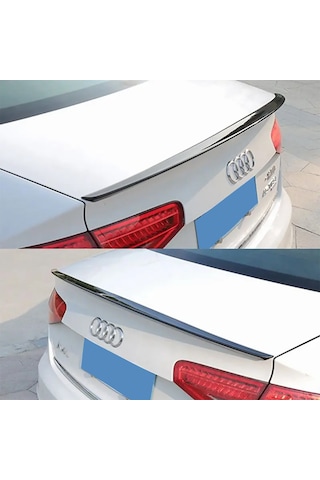 Audi A4 Sedan Bagaj Üstü Spoiler Parlak Siyah Spoyler Plastik İthal 2012-2016