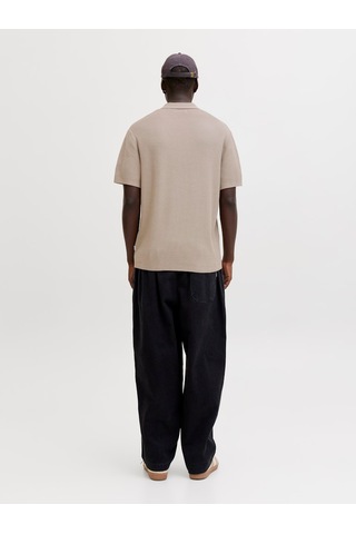Jack & Jones Max Erkek Bej Polo Tişört 12288544-sg Krem