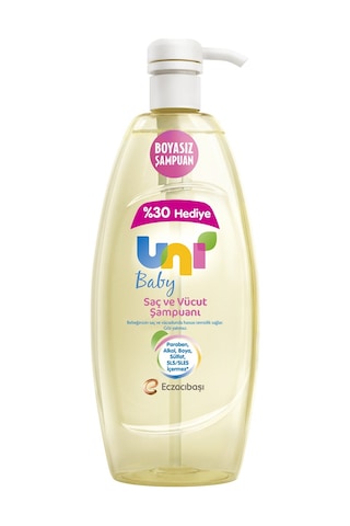 Uni Baby Boyasız Bebek Saç Ve Vücut Şampuanı 3 x 900 ML
