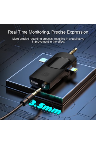 Teltree Kablosuz Yaka Klips Mikrofonu, Gürültü Engelleme, Düşük Gecikme, Kameralar Ve Telefonlar İçin Uyumlu, 360 Tüm Yönlü Ses Alıcı