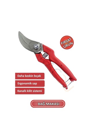 1. Sınıf Çelik Bağ Budama Makası, Profesyonel Bahçe Makası