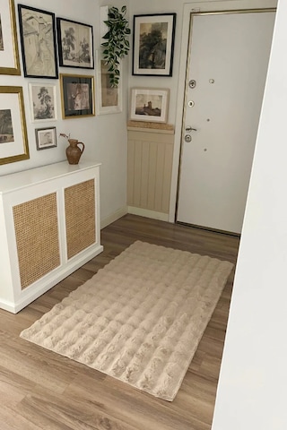 Yünteks Bubble Kabartmalı Peluş Post Halı 120x180 Vizon