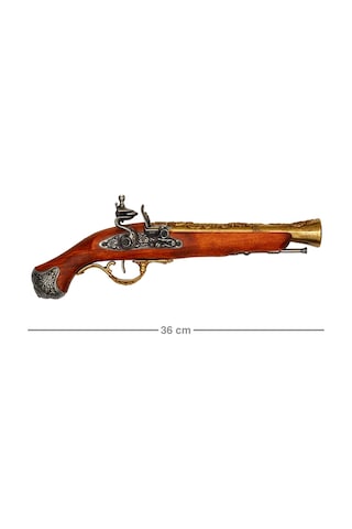 Denix Dekoratif Çakmaklı Tabanca 36 Cm, İngiltere 18. Yüzyıl Flintlock Pistol