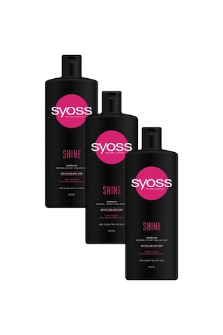 Syoss Shine Şampuan 3 x 500 ML