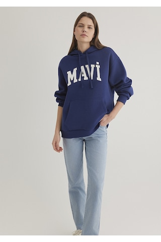 Mavi - Mavi Logo Baskılı Mavi Sweatshirt 1600361-70722