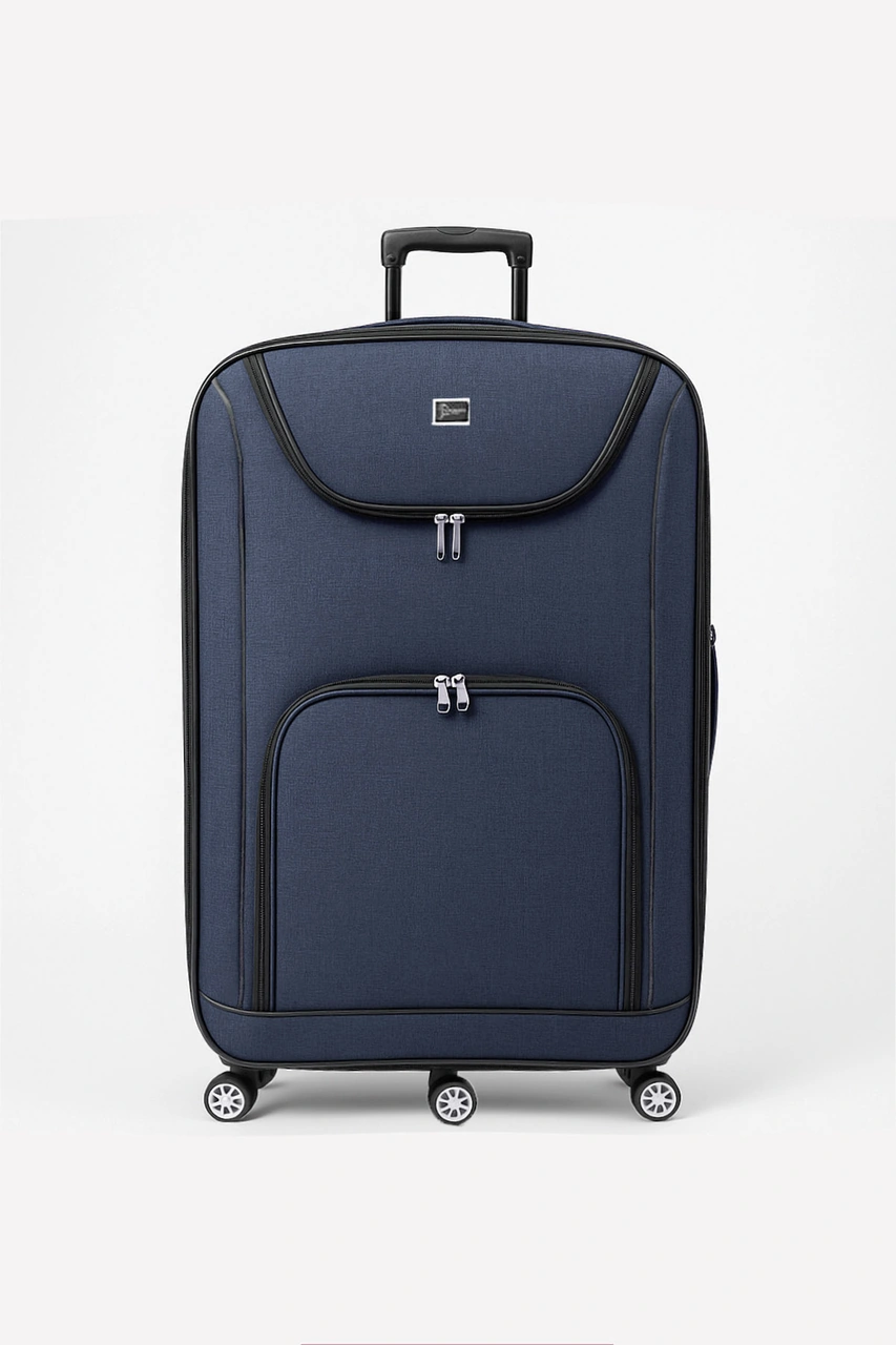 Louisiana Polo Battal Boy Kumaş Valiz Lacivert 2308 Lacivert