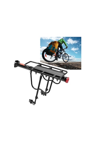 Kron Bisiklet Arka Bagaj Alüminyum Siyah
