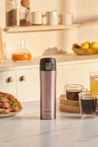 Karaca Pluton Çelik Sızdırmaz Termos Rose Gold 450 ml