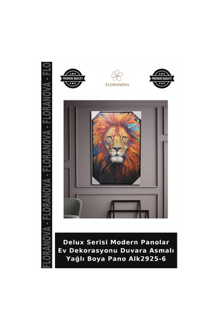 Delux Serisi Modern Panolar Ev Dekorasyonu Duvara Asmalı Yağlı Boya Pano Alk2925-6