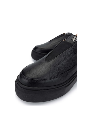 Tamer Tanca Kadın Hakiki Deri Siyah Floter Sneakers & Spor Ayakkabı 937 01 Bn Ayk Sk24-25 Sıyah Fltr Siyah