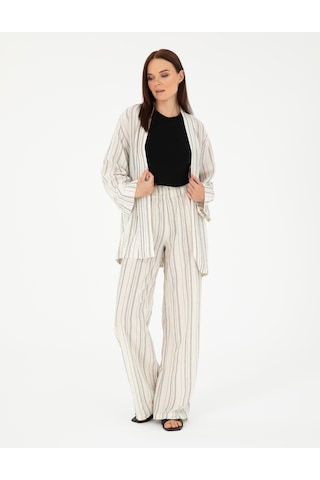 Pierre Cardin Kadın Ekru Pantolon Kanvas-chino 50284528-vr019 Ekru