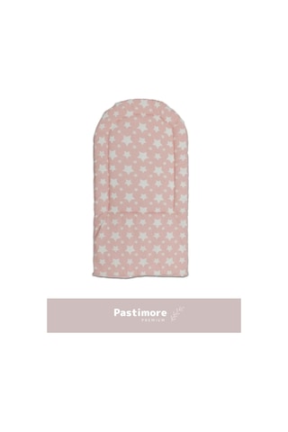 Premium Rahat Taşınabilir %100 Pamuk Pembe Lüx Mama Sandalyesi Minderi