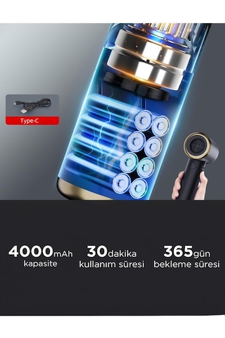 Torima LT-132 Mini Şarjlı Araç El Süpürgesi