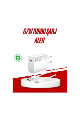 67 Watt Type C Hızlı Şarj Cihazı Huawei P30 P40 Mate 20 Pro Uyuml