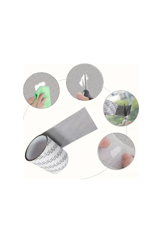 Hobibahçem Güçlü Yapışkanlı Pencere Tamir Bandı, Böcek Önleyici Yama Bandı 2 Mt X 5 Cm