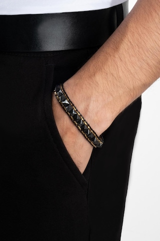 So Chic Hematit Taşlı Erkek 21 Cm Çelik Bileklik Siyah 58543872