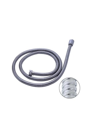 Kopmaz Kırılmaz Spiral Banyo Duş Hortumu 150 Cm. Açık Gri