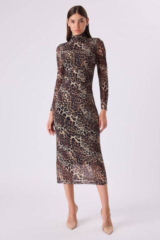 Fever Leopar Desenli Tül Kadın Elbise 342116009 Leopar