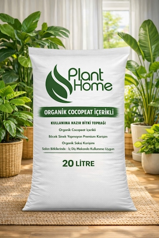 20 Litre Organik Cocopet İçerikli Çiçek Toprağı Pomza Ve Perlitli Premium Saksı Toprağı 20 L