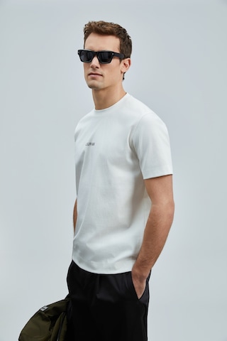 Lufian Erkek T Shirt 111020235 Kırık Beyaz KIRIK BEYAZ