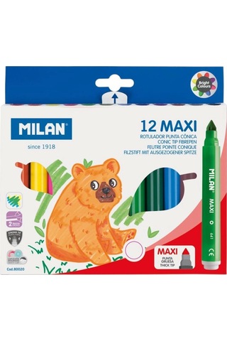 80020 Maxı Jumbo Keçeli Kalem - 12 Li