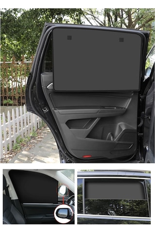 Ankaflex Perde Araç Oto Yan Cam Güneşlik Perdesi 2 Adet