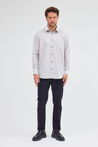 İmza Taş Rengi Sert Yaka Uzun Kol Easy To Iron Comfort Fit Pamuklu Gömlek 1004255300 - Taş Rengi