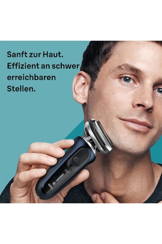 Braun Series 7 Elektrikli Tıraş Makinesi 360 Flex, Easyclick Hassas Düzelticili, Erkek Elektrikli Tıraş Makinesi, Islak Ve Kuru, Erkeklere Hediye, Almanya'da Üretilmiştir, 71-b1200s, Mavi