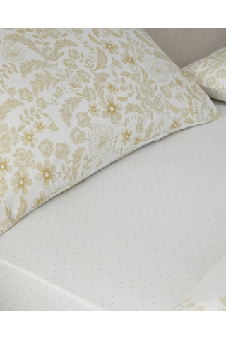 English Home Vionne Kolay Ütülenir Çarşaflı Tek Kişilik Nevresim Takımı 160x220 Cm Açık Sarı Açık Sarı