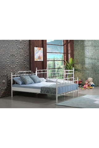 Bedliga Alpas Metal Bebek Karyolası Beşik 70x140