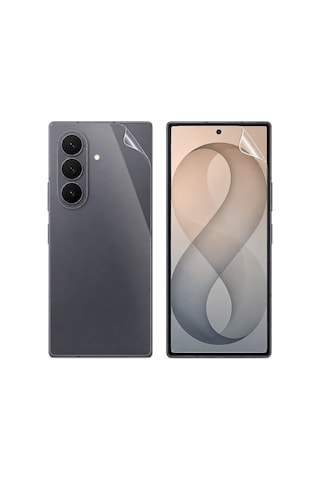 Samsung Samsung Galaxy Z Fold 8 Ultra Uyumlu 2 Ön 1 Arka Body Şeffaf Ultra Koruyucu Nano Jelatin 41189984