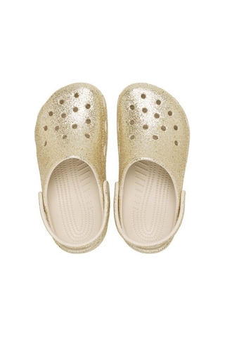 Crocs Klasik Kalın Simli Çocuk Terlik Bej