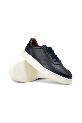 Deery Erkek Lacivert Hakiki Deri Sneaker Ayakkabı - 04406mlcve01