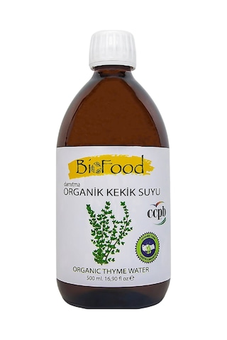 Bio Food Damıtma Organik Kekik Suyu 500 ML