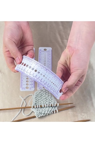 Örgü Şişleri İçin Ölçüm Cetveli Pratik Örgü Şişleri Ölçü Tablosu