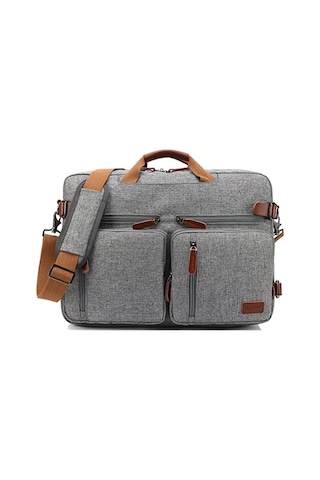Coolbell CB-5005 2'si 1 Arada 17,3" Laptop Sırt ve Omuz Çantası-Gri