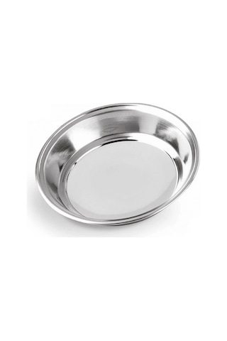 Çelik Tabak 18,8 Cm No:3 Paslanmaz Tabak 430 Kalite Çelik Gri