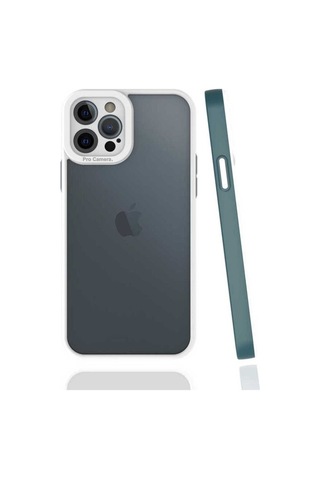 Apple Uyumlu iPhone 12 Pro Kılıf Zore Mima Kapak Koyu Yeşil