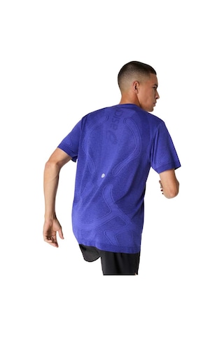 Asics Road Seamless Erkek Lacivert Koşu T-shirt 2011d355-403 Mavi