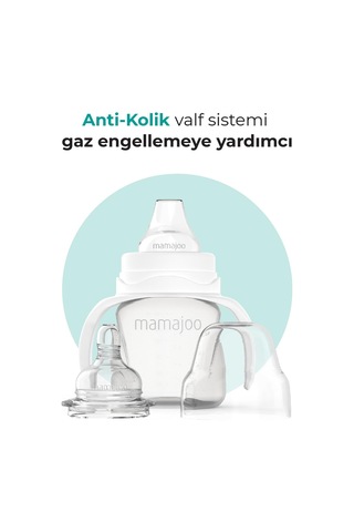 Mamajoo Kulplu Alıştırma Biberonu 160 Ml, 6 Ay+, M