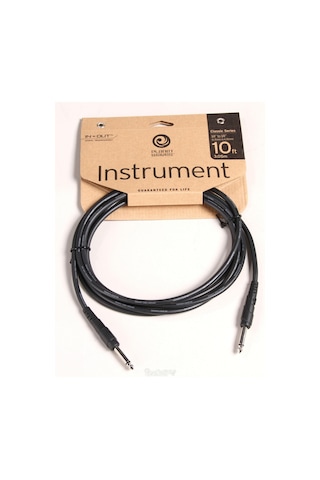 Planet Waves Pwcgt10 Gitar Kablosu 10 Inç Aksesuar - Classic 1/4 Inç Jak, Oksijensiz Bakır İletken, Dayanıklı Esnek Dış Kaplama