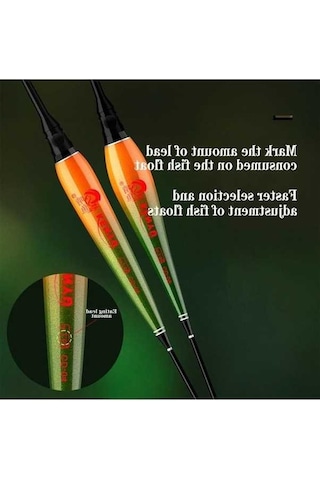 Pazly Onlyou 2 Adet Nano Akıllı Balıkçılık Şamandıra Bite Alarm Balık Yemi Su Gölgesiz Led Işık Otomatik Renk Değiştirme Şamandıra Seti