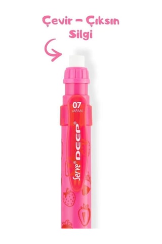 Serve Deep Versatil Kalem 0.7 Neon Pembe Çilek Pembe