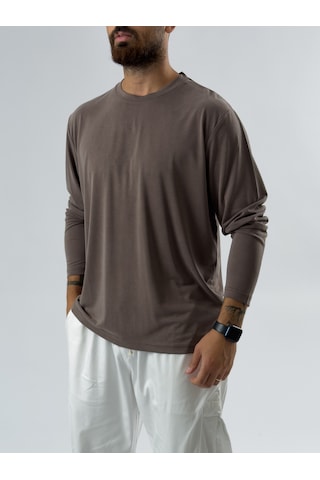 Cocopelli Tensel Basic Kahverengi Erkek Sweatshirt Coc3470