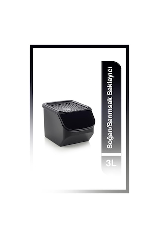 Tupperware Soğan/sarımsak Saklayıcı 3l Siyah