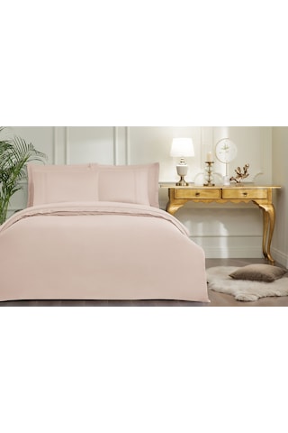 Özdilek Sadem Organik Soft Line King Size Saten Nevresim Takımı Bej