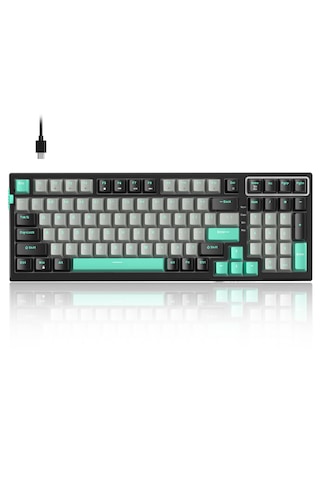 Magegee Sky98 99 Tuş Gasket Rgb Hot-swap Kablolu Siyah-gri Gaming Klavye