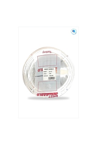 Elektrik Tesisat Kablosu 2x1,5 Mm Ttr 100 Metre Beyaz Ev Ofis Mon