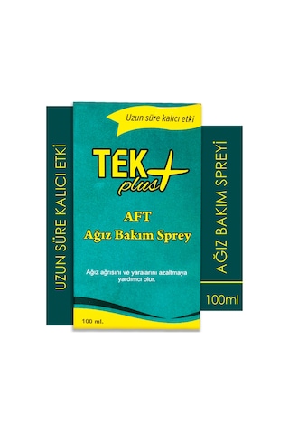 Tekplus Aft Ağız Bakım Spreyi 100 ML