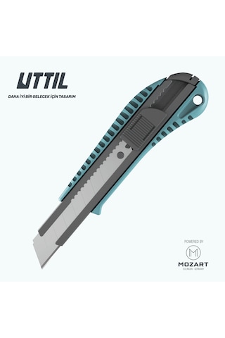 UTTIL Nmuk03 18 Mm Plastik Gövde, Çelik Kızak Maket Bıçağı